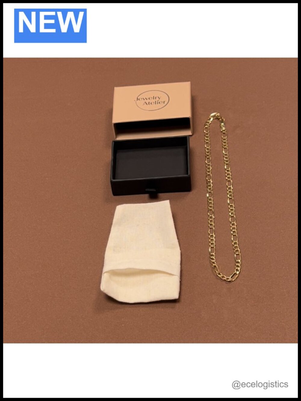 14K Solid Gold Filled Figaro Chain Necklace 3.7mm 22in Lobster Clasp - Picture 6 of 6